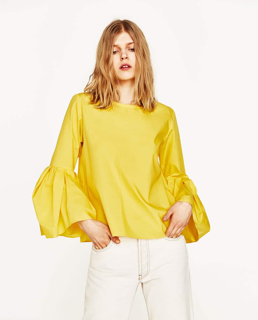 The Fashion Magpie Zara Yellow Top 4