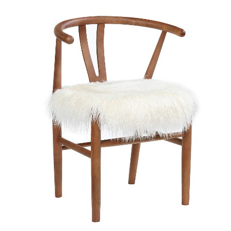 the fashion magpie sheepskin chair target