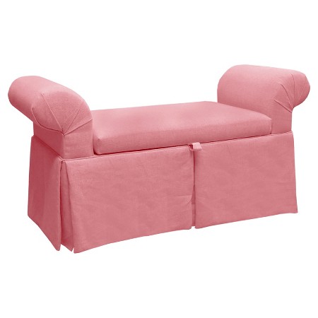 the fashion magpie target pink upholstered ottoman