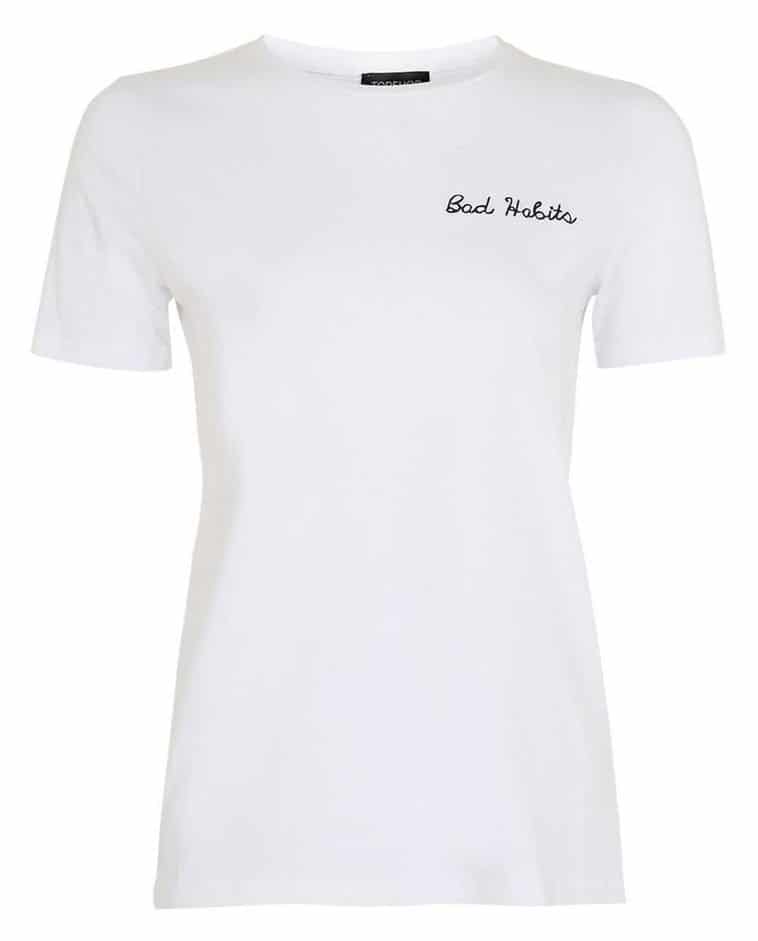 the fashion magpie topshop bad habits tee