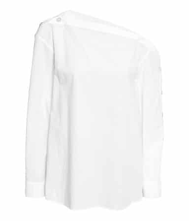 The Fashion Magpie HM White Asymmetrical Top
