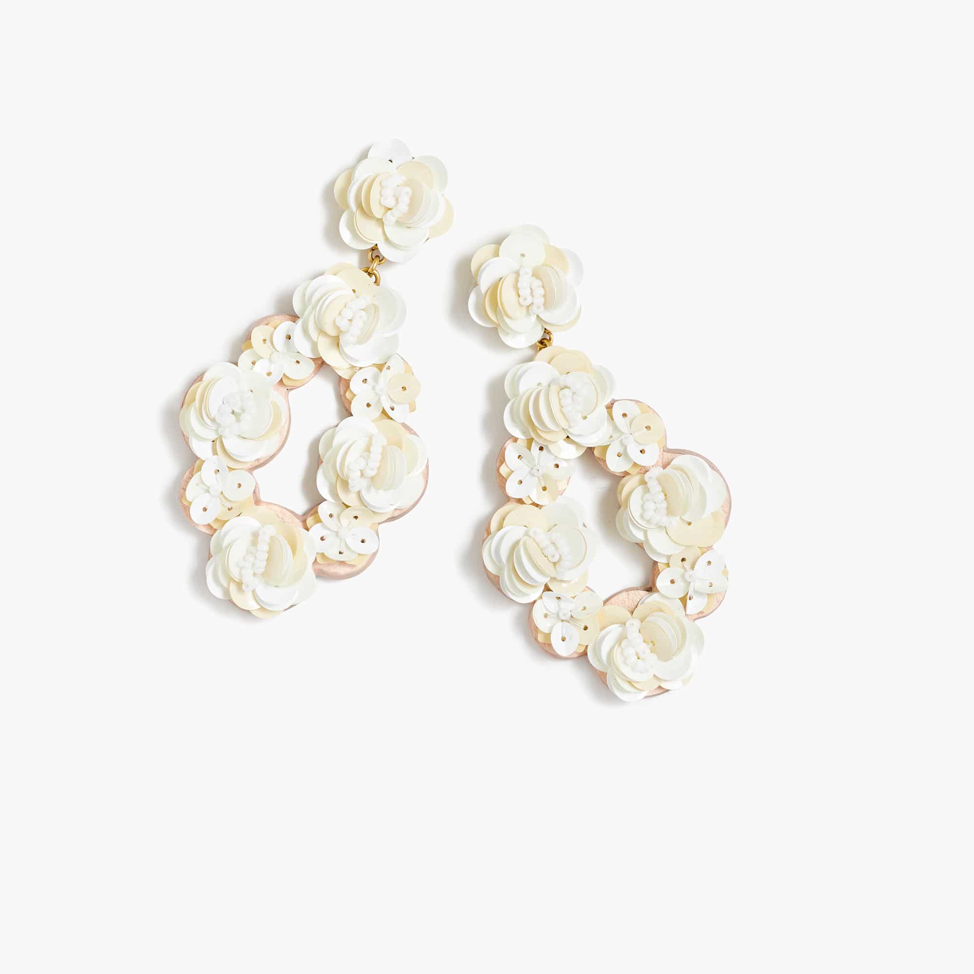 The Fashion Magpie JCrew Floral Drop Earrings