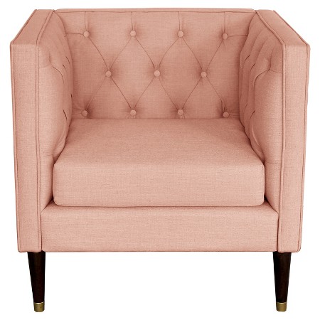 The Fashion Magpie Linen Chair Rose