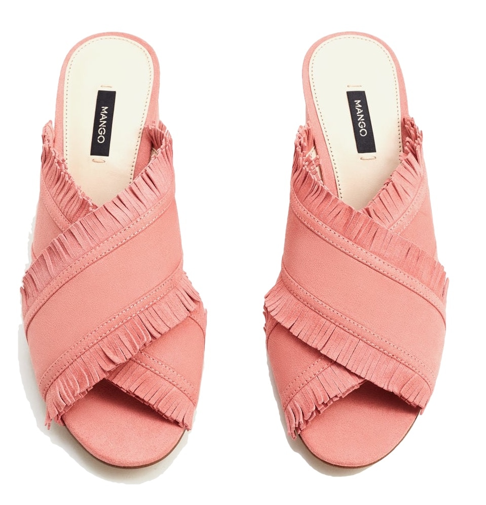 The Fashion Magpie Mango Pink Mules