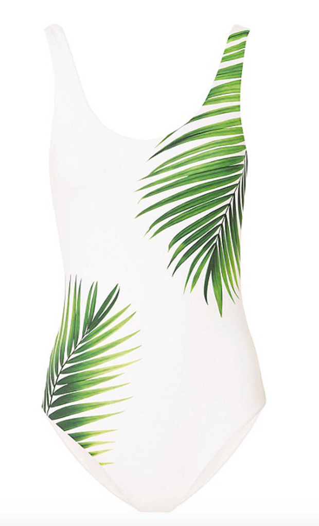 The Fashion Magpie Onia Palm Print Bathing Suit
