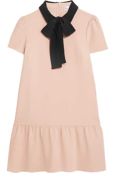 the fashion magpie red valentino pussy bow dress