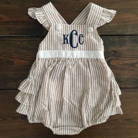 The Fashion Magpie Monogrammed Baby Bubble