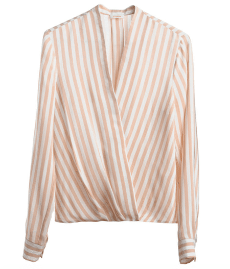 The Fashion Magpie Striped Blush Blouse Cuyana