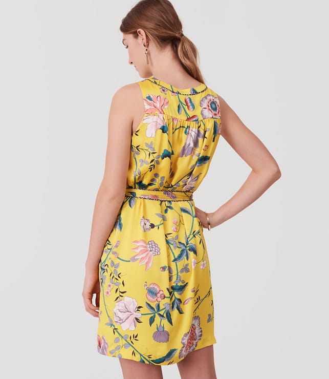 The Fashion Magpie Yellow Floral Loft Dress 2