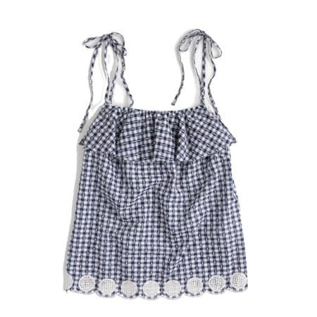 The Fashion Magpie JCrew Bow Shoulder Gingham Top