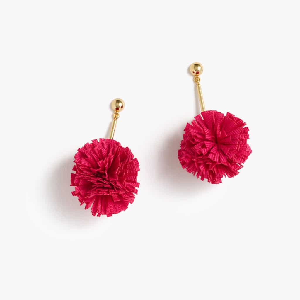 The Fashion Magpie JCrew Gathered Carnation Earrings 1