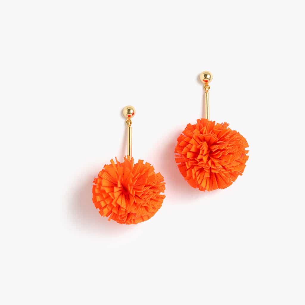 The Fashion Magpie JCrew Gathered Carnation Earrings 4