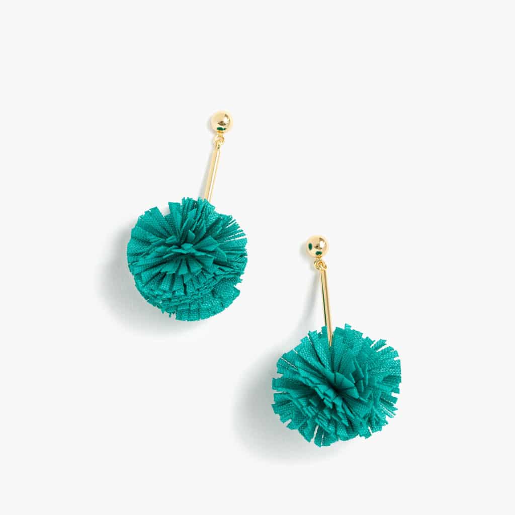 The Fashion Magpie JCrew Gathered Carnation Earrings 4