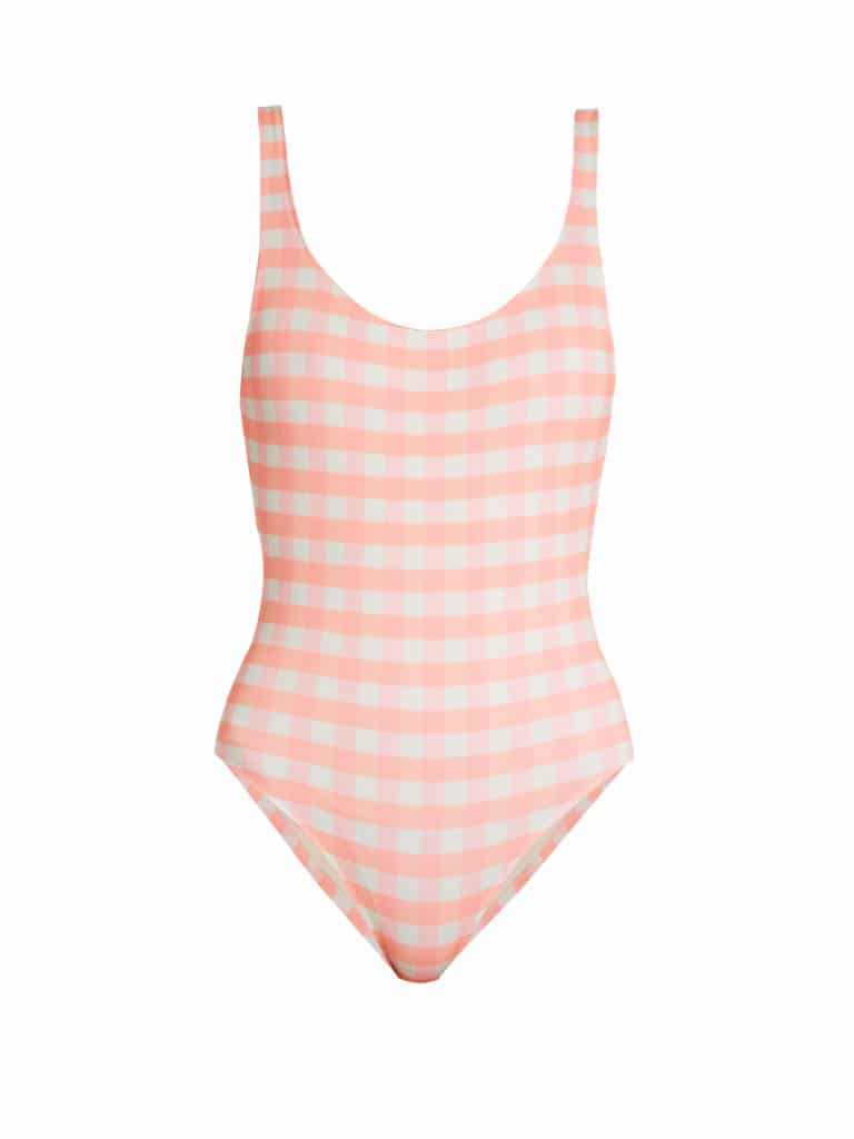 The Fashion Magpie Solid and Striped Bathing Suit