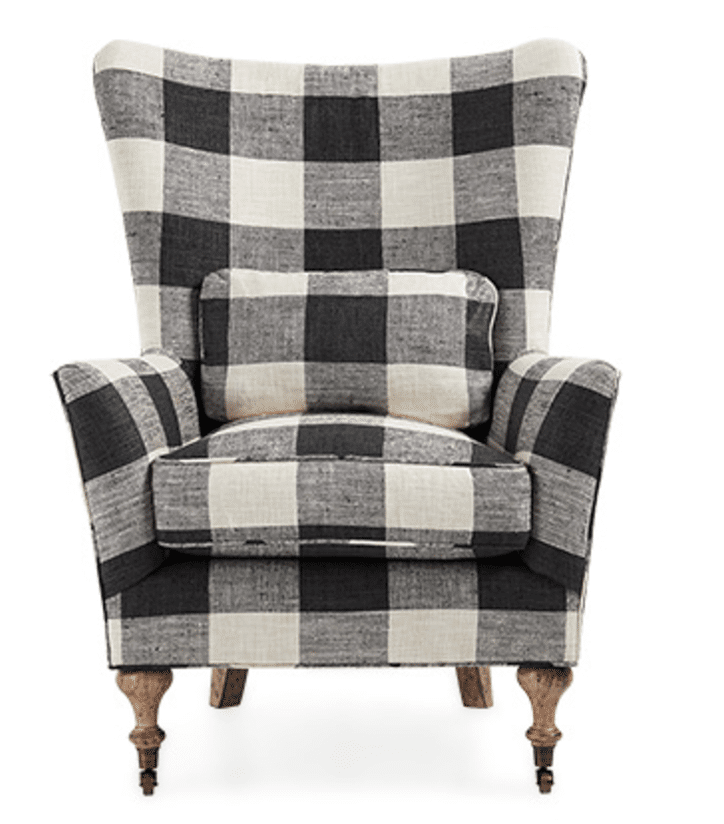 The Fashion Magpie GIngham Armchair