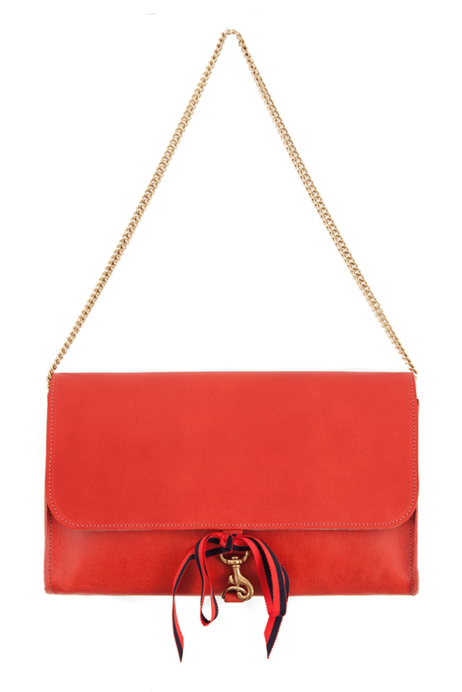 The Fashion Magpie Clare Vivier Red Grosgrain Bag