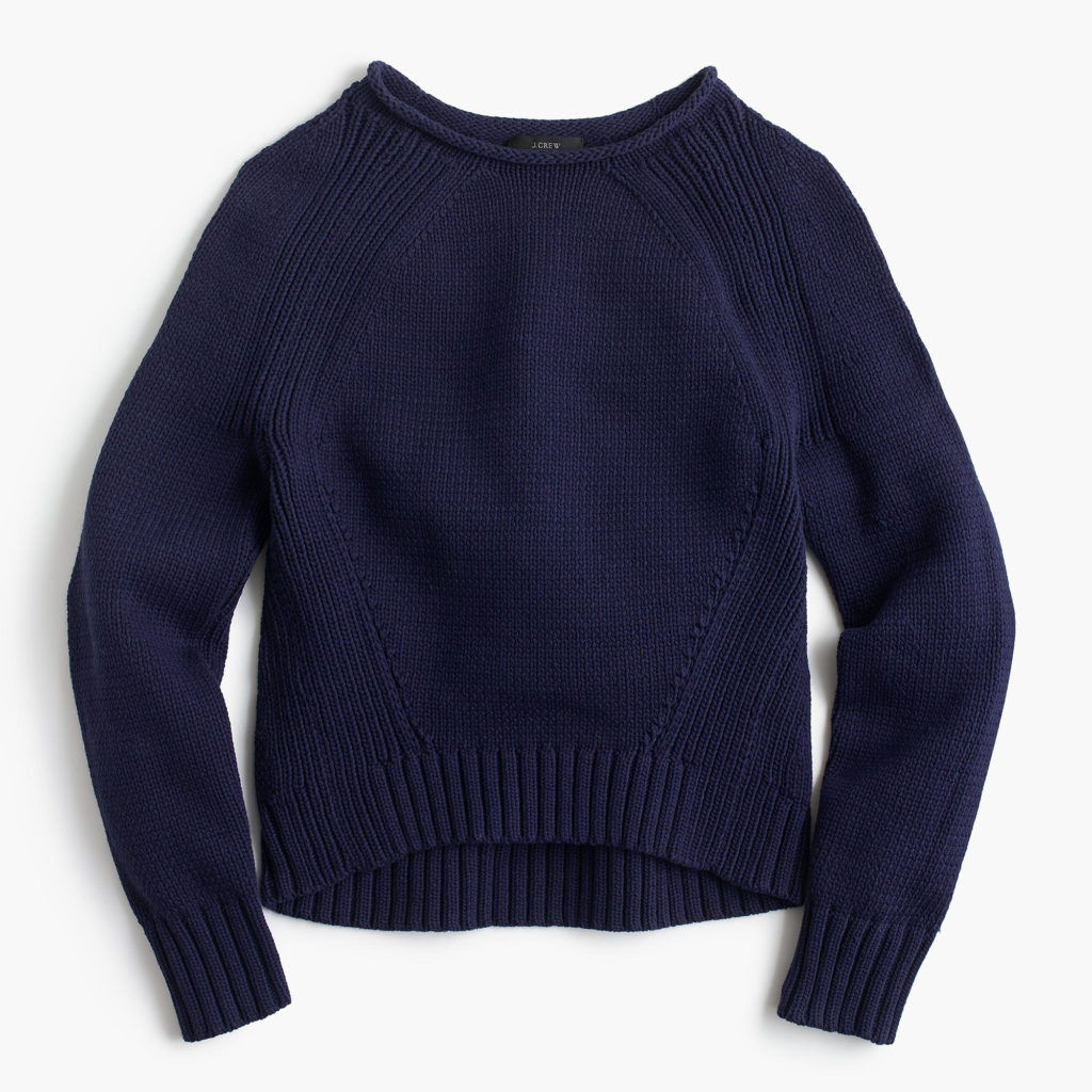The Fashion Magpie Jcrew Rollneck Sweater Navy