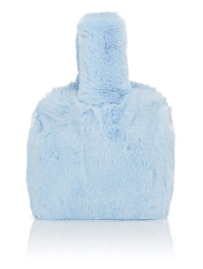 The Fashion Magpie Blue Fur Bag