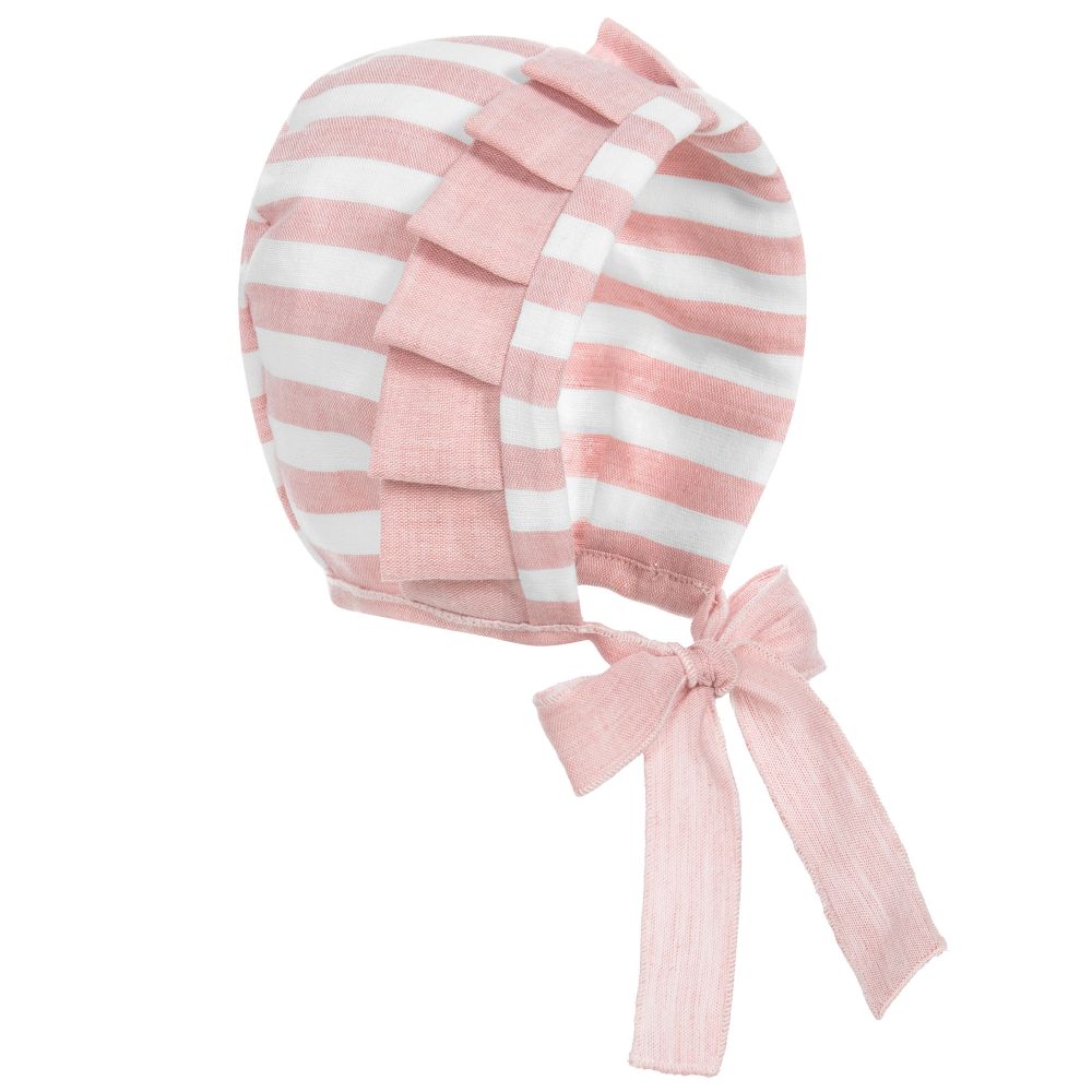 The Fashion Magpie Pink Baby Bonnet