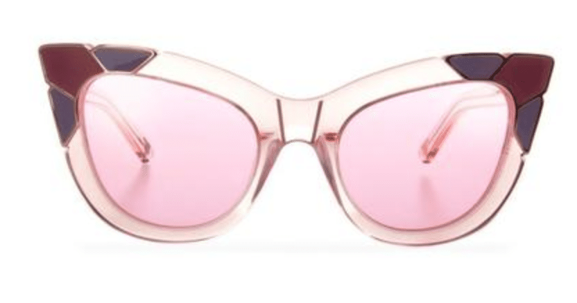 The Fashion Magpie Pared Sunglasses Pink