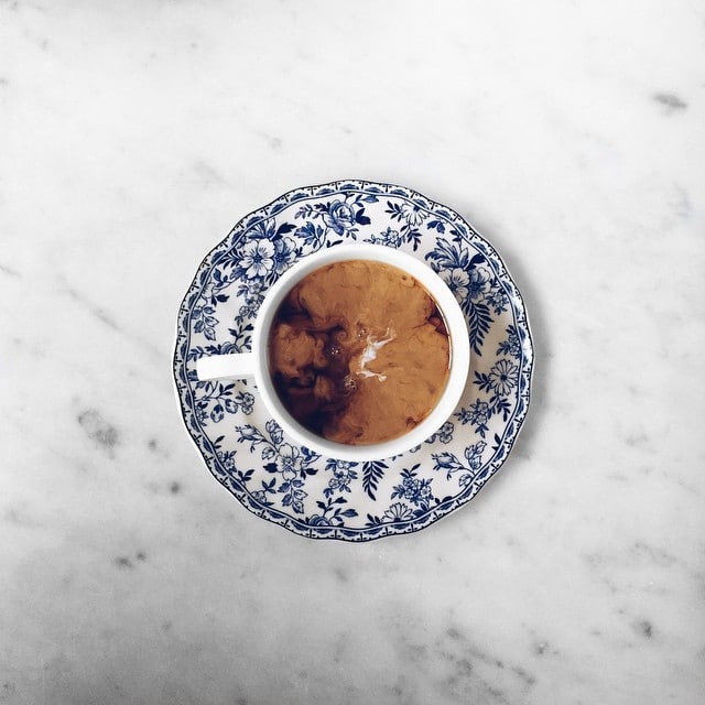 coffee cup on marble table