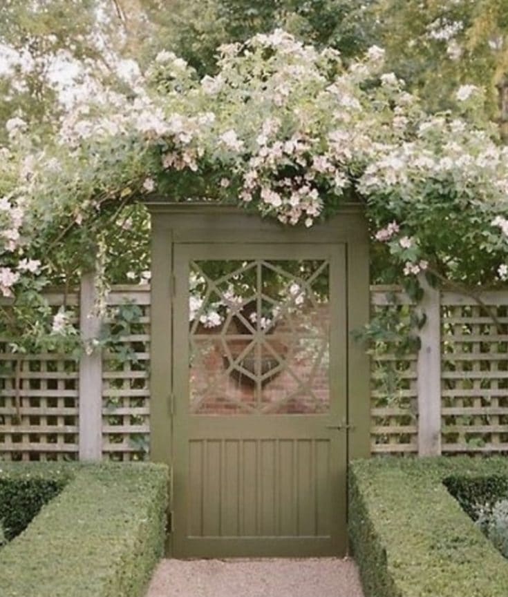 green garden gate